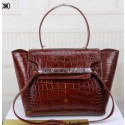Celine Belt Bag Croco Leather C3368S Brown VS00104