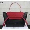 Celine Belt Bag Original Leather C3368 Brgundy&Black VS00663