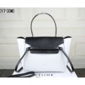 Celine Belt Bag Original Leather C33681 Black&White VS07328