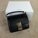 Celine Classic Box mini Flap Bag Smooth Leather C11041 Black VS02316
