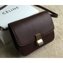 Celine Classic Box Small Flap Bag Original Leather C11042 Burgundy VS05987