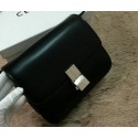 Celine Classic Box Small Flap Bag Smooth Leather C11042 Black VS07077