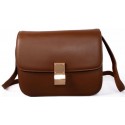 Celine Classic Box Small Flap Bag Smooth Leather C88007C Brown VS01055