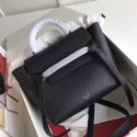 Celine Drummed Calfskin Belt Bag Black C010703 VS03655