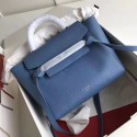 Celine Drummed Calfskin Belt Bag Blue C010703 VS05613