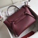 Celine Grained Calfskin Belt Bag Burgundy C010704 VS07408