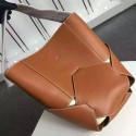 Celine Large Holdall Shoulder Bag In Brown Natural Calfskin 178003 VS05108