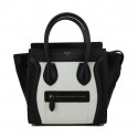 Celine Luggage Micro Bag Horsehair CL88023 Black&White VS08312