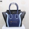 Celine Luggage Micro Tote Bag Original Leather CLY33081M Royal&Black VS00131