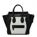 Celine Luggage Mini Bag Horsehair CL88022 Black&White VS08315