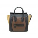 Celine Luggage Mini Bag Original Leather CL88022 Brown&Apricot VS00763