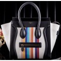 Celine Luggage Mini Tote Bag Original Canvas CLS3308 Rainbow VS02833