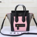Celine Luggage Nano Bag Original Leather CT3308S Pink&Black&Grey VS08752