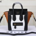 Celine Luggage Nano Bag Original Leather CT3308S White&Black&Brown VS06815