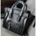 Celine Luggage Nano Bag Smooth Leather C106 Black VS03386