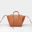 Celine Luggage Phantom Shopper Bags Ferrari Leather 88033 Wheat VS03132