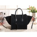 Celine Luggage Phantom Square Tote Bag 3341 in Dark Blue Original Suede Leather VS03293