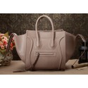 Celine Luggage Phantom Square Tote Bag 3341 in Grey Original Import Palm Skin Leather VS07767