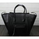 Celine Luggage Phantom Tote Bag Ferrari Leather 3341 Black VS09511