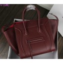 Celine Luggage Phantom Tote Bag Ferrari Leather 3341 Burgundy VS06359