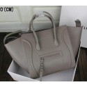 Celine Luggage Phantom Tote Bag Ferrari Leather 3341 Grey VS05784