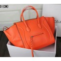 Celine Luggage Phantom Tote Bag Grainy Leather 3341 Orange VS05833