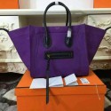 Celine Medium Luggage Phantom Handbag In Purple Canvas CT169952 VS06450