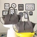 Celine Medium Tri Fold Shoulder bag in Dark Grey Calfskin 030401 VS00773