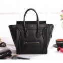 Celine Micro Luggage 3307 in Black Original Leather VS05564