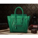 Celine Micro Luggage 3307 in Green Clemence Leather VS00908