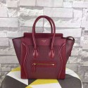 Celine Micro Luggage Tote Bag Original Leather C164173 Burgundy VS00639