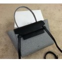Celine mini Belt Bag Flannelette Leather C98311 Gray VS07255