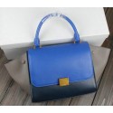 Celine MINI Trapeze Bag Original Leather CT3345 Blue&Royal&Grey VS07923