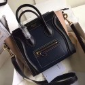 Celine Nano Luggage Denim Blue&Pink Original Leather CL112510 VS05318