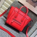 Celine Nano Luggage Original Leather Cherry CL180910 VS08637