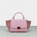 Celine Nano Trapeze Bag Grainy&Nubuck Leather C88038 Pink VS00997