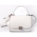 Celine Nano Trapeze Bag Smooth Leather C88038 White VS00502