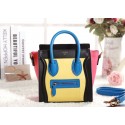 Celine Nao Luggage 3309 in Yellow with Black and Pink Original Leather VS03253