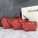 Celine Sailor Bag With Studs In Natural Calfskin Brick 260710 VS08725