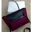 Celine Small Belt Bag Original Flannelette CLT98311S Rose&Black VS00269