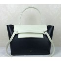 Celine Small Belt Bag Original Leather C98312 White&Black VS00779