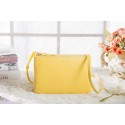 Celine Small Trio Crossbody Bag 3001 in Lemon Yellow Original Calfskin Leather VS06733