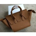 Celine Tie Nano Top Handle Bag Grainy Leather 98313 Wheat VS06202