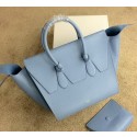 Celine Tie Top Handle Bag Original Leather 98314 SkyBlue VS01788