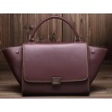 Celine Trapeze Bag Original Calfskin C3342 Burgundy VS05946
