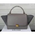 Celine Trapeze Bag Suede Leather C3342 Grey VS03937