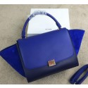 Celine Trapeze Bag Suede Leather CL008 Blue&Royal VS07829