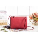 Celine Trio Crossbody Messenger Bag 3000 in Red Original Calfskin Leather VS02484