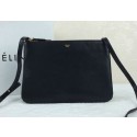 Celine Trio Original Leather Shoulder Bag C98318 Black VS05728