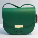 Celine Trotteur Bag Calfskin Leather CTA8002 Green VS07738